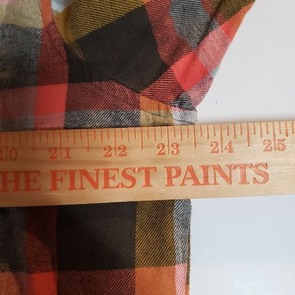 Ocean Coast Flannel Shirt Cotton Plaid Check Long Sleeve Button Down Mens Large - Picture 7 of 8